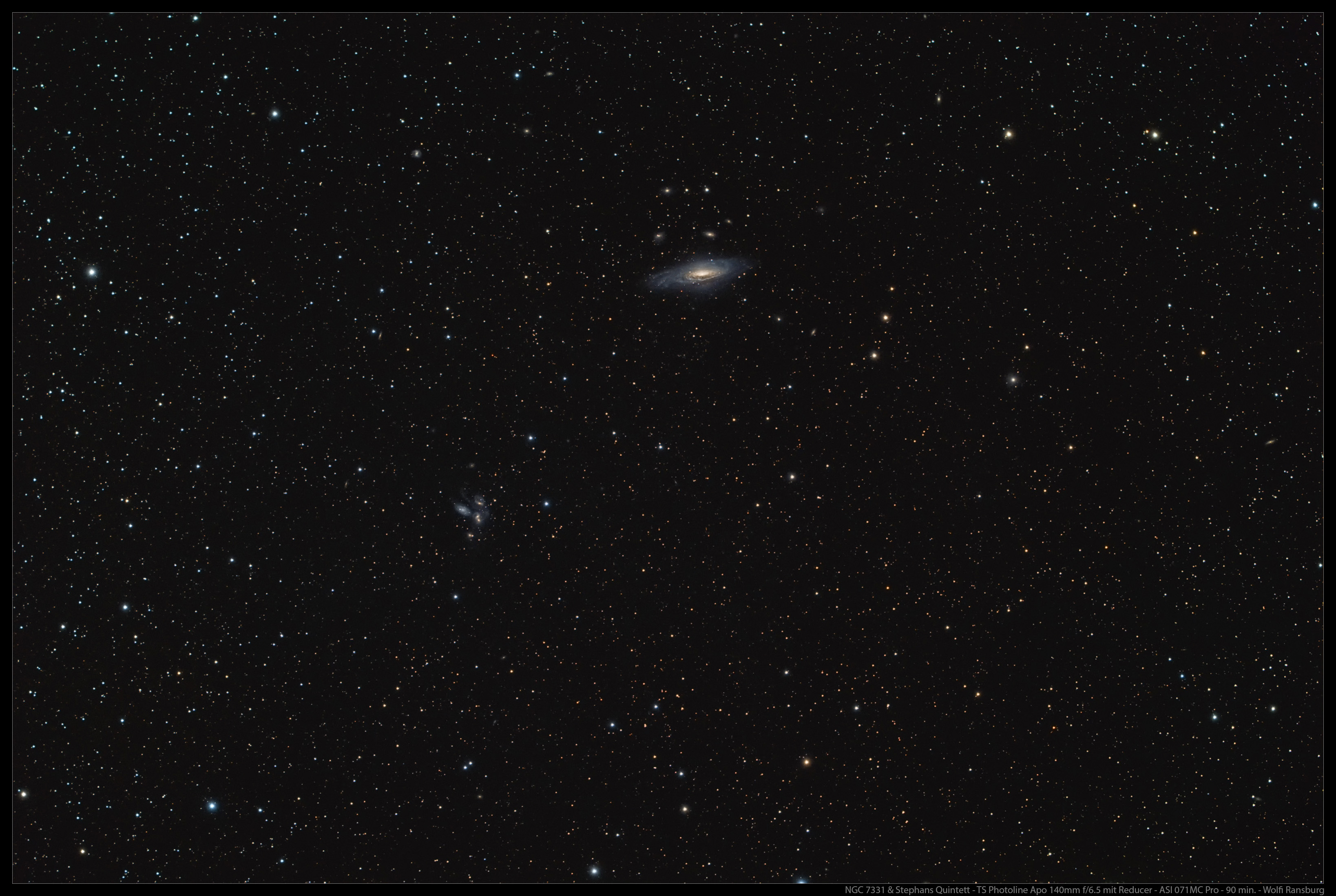 NGC 7331 und Stephans Quintet