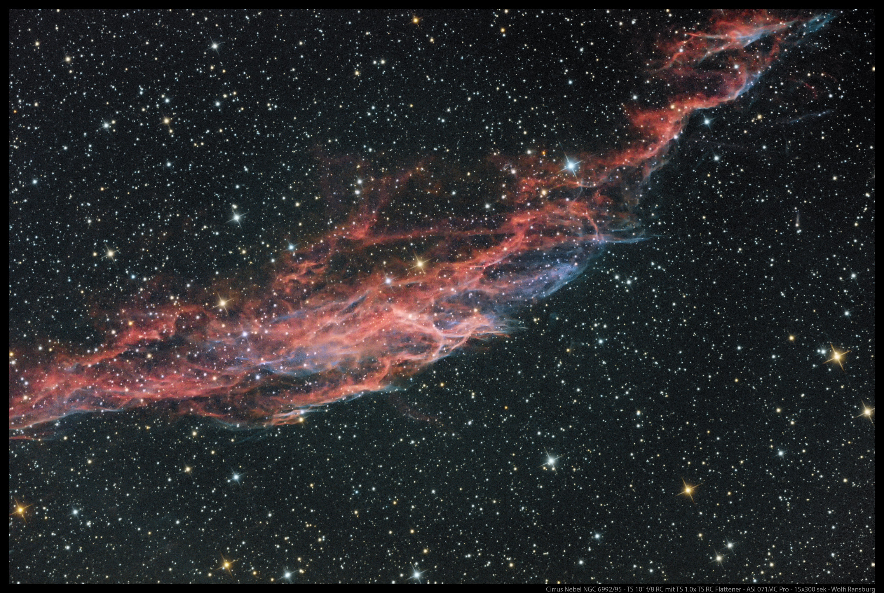 Cirrus Nebel NGC 6992, 6995