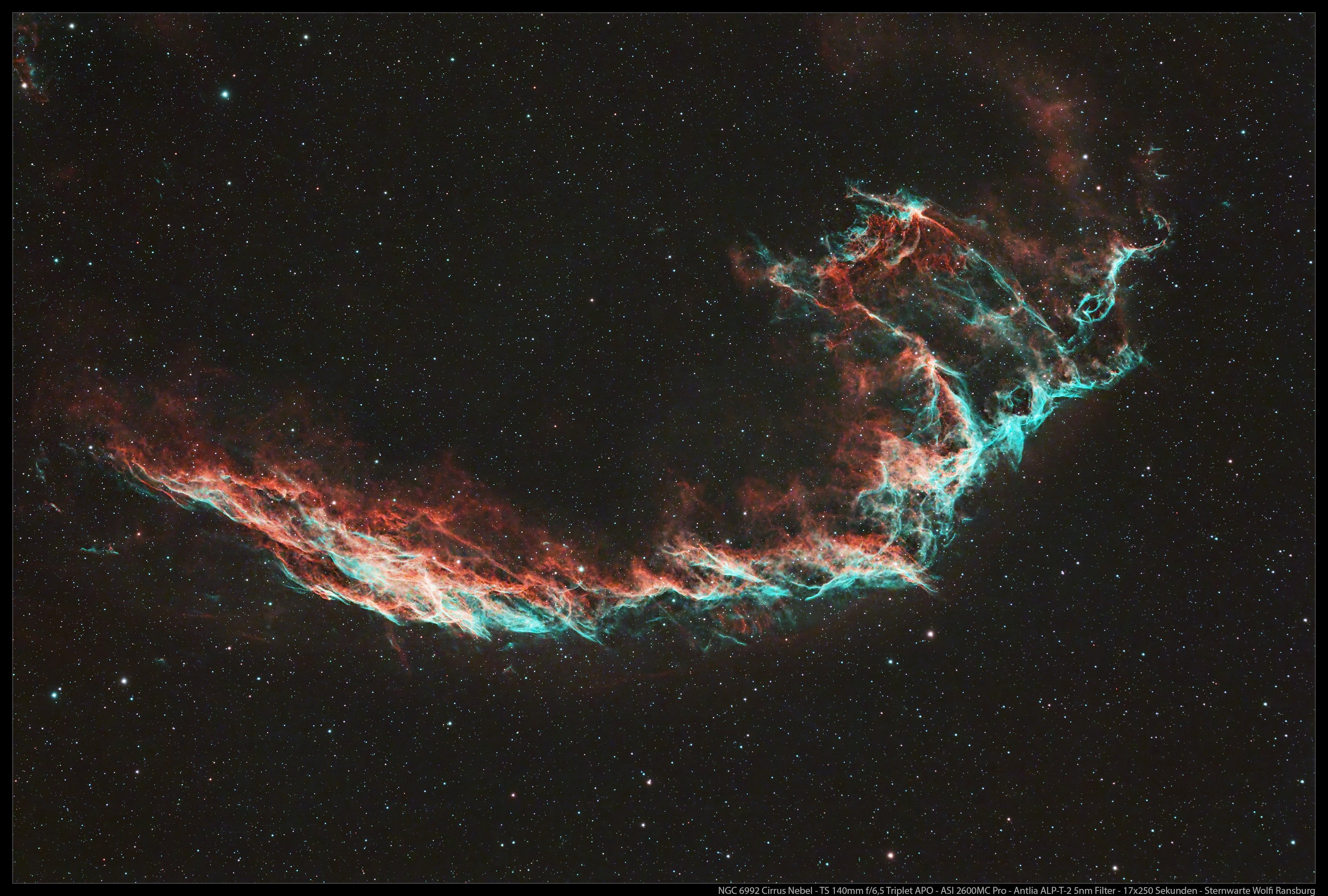 NGC6992 Vollmond TS Photoline 140mm f6.5 APO<